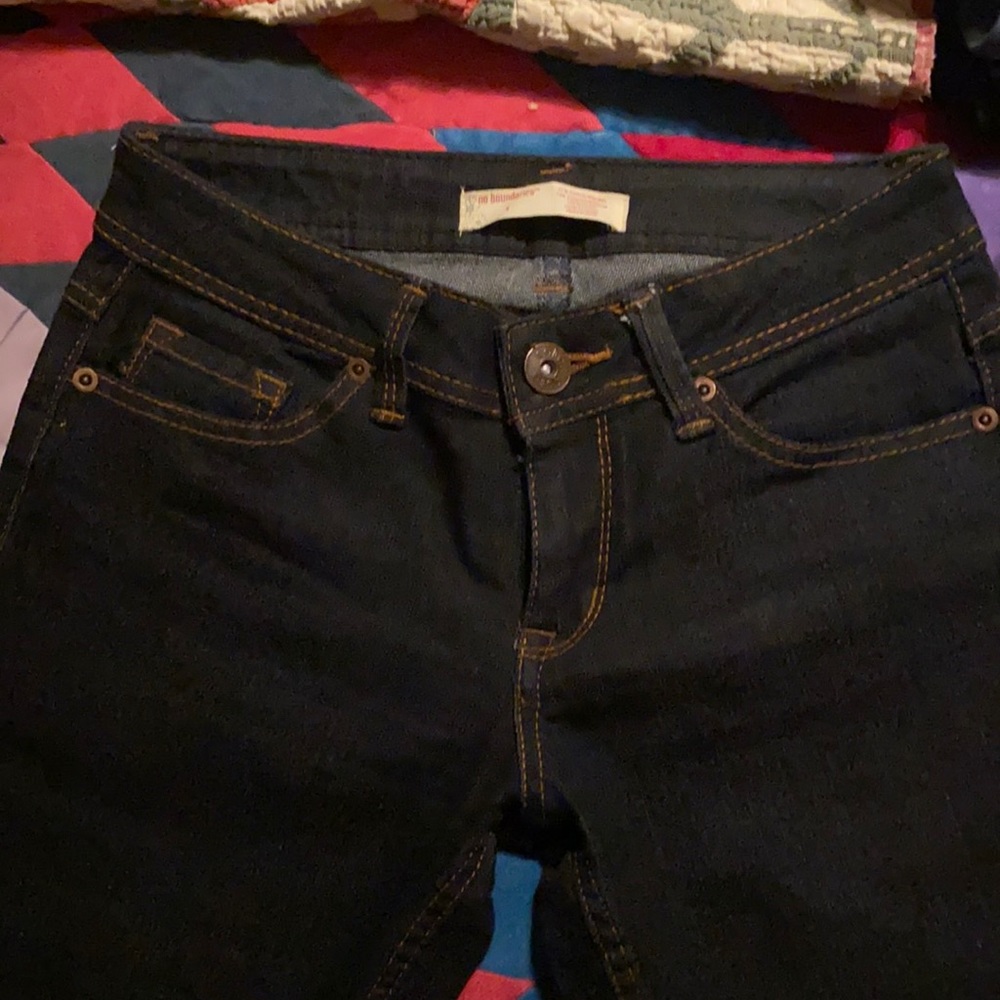 Dark denim skinny jeans